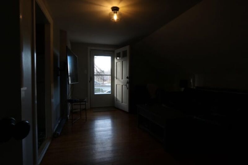 Dark room before enhancement